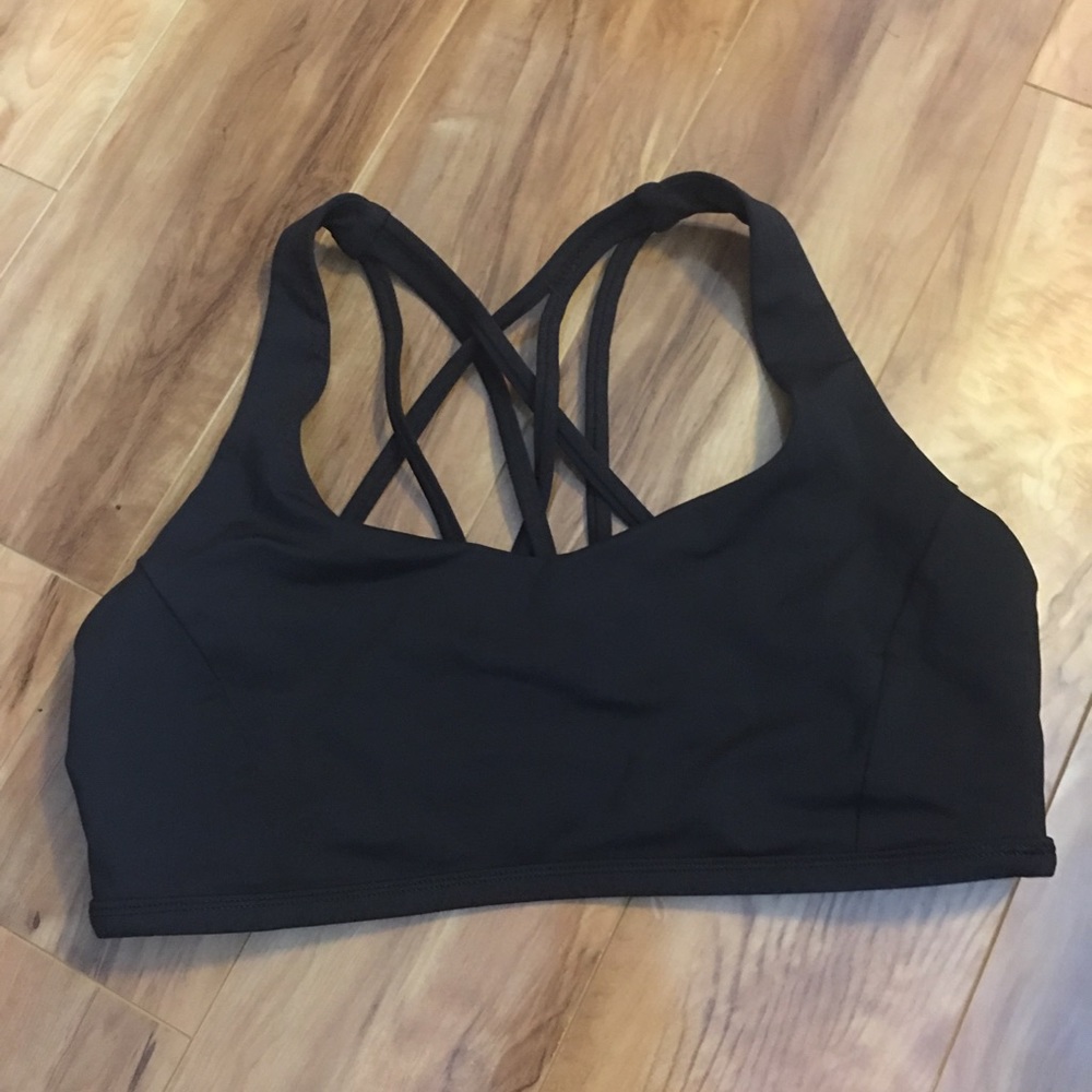 Lululemon black size 10 sports bra